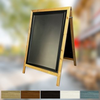 Wooden Chalk A-Board Snap Frame