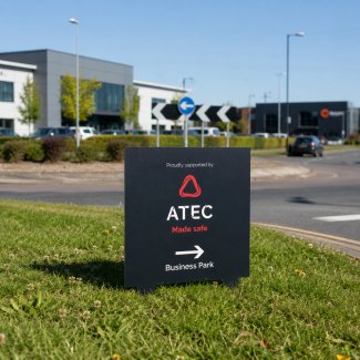 Commercial Spike Sign