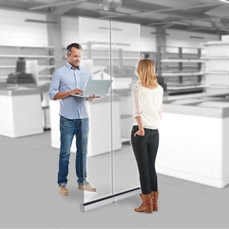 Freestanding Clear Protection Screen