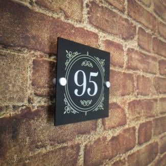 Modern Black Perspex House Sign - Eye Candy Decor