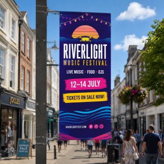 Mistral Lamp Post Banner