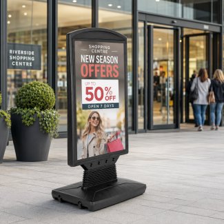 Forecourt Pavement Sign Rhythm